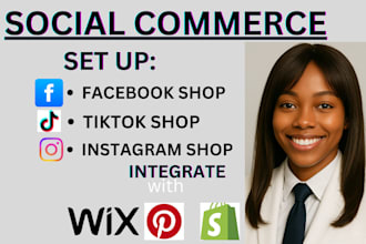 do complete social commerce setup and integration optimize sales online store