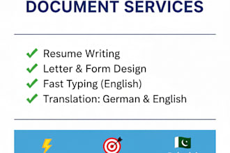 design professional documents authorization letters and  resumes