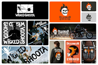 create modern unique freestyle logo for your brand