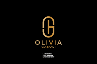 design a modern minimalist monogram and lettermark logo