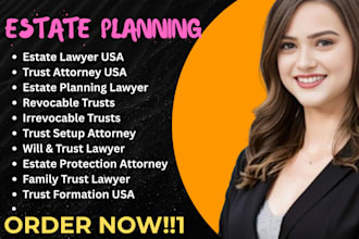 write customized revocable and irrevocable trusts for estate planning