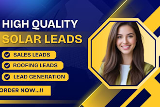 be your solar leads and roofing leads expert