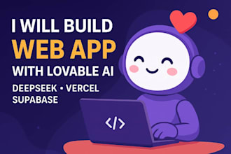 build web app with lovable ai, deepseek, vercel, and supabase