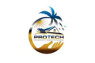 design minimalist real state, construction and property maintenance logo