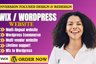develop wix ecommerce wordpress woocommerce website design wix redesign wordpres