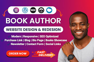design author website, book author website, business website, book website
