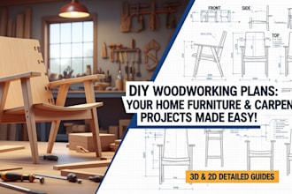 design 2d 3d DIY woodwork plans and ikea furniture for fast assembly