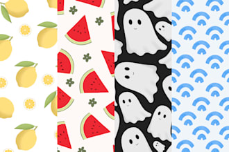 create seamless pattern design, fabric design