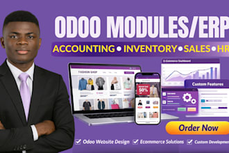 setup odoo erp with accounting, sales, inventory and hr modules