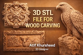 make stl file for cnc and 3d printing