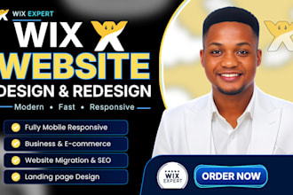 build wix website design, redesign wix website and wix website SEO
