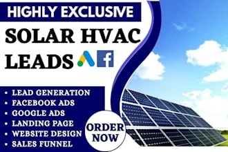 generate solar leads hvac leads roofing leads home owner leads solar website