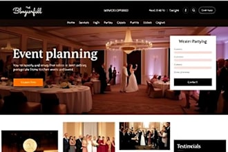 build squarespace event coordinator website wedding planner event website