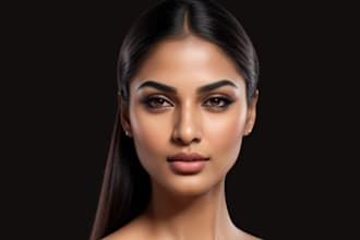create custom 3d hyper realistic face model and sculpting