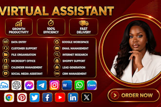 be your creative and strategic executive personal admin CRM virtual assistant