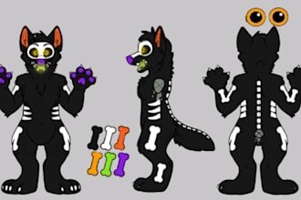 fursona ref sheet furry ref sheet anthro ref sheet furry reference sheet anime
