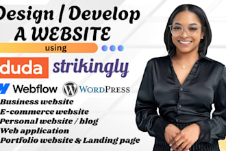 build responsive website with duda website builder, wordpress, strikingly