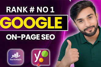 do onpage website SEO optimizatio with yoast, rank math