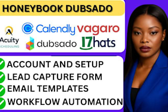 honeybook workflow automation dubsado calendly acuity scheduling 17hats vagaro