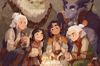make dnd character, fantasy character, dnd party