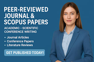 write peer reviewed journal papers conference papers scientific scopus papers