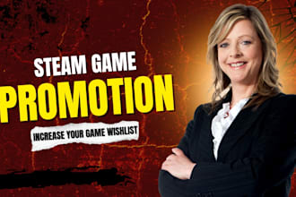 do steam game promotion, boost steam game wishlists, roblox game