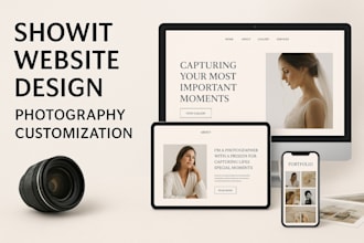 design stunning showit photography website redesign and customize showit
