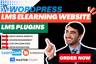 build elearning wordpress lms website learndash tutor lms masterstudy buddyboss
