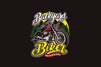 create attractive and imagination biker logo design