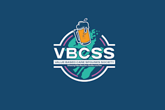 design fun whimsical beer drinking spouses logo