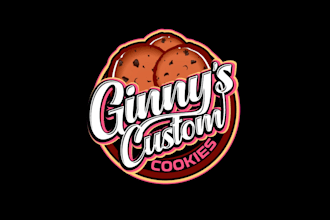 create graceful and fantastic cookie shop logo design
