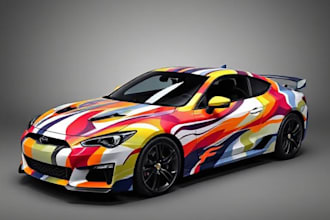design high quality car wrap and vehicle wrap