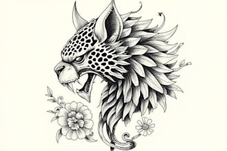 create unique realism tattoo design with my style