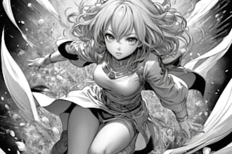 draw manga comic book manga illustration manga page
