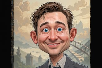 create bighead cartoon caricature from your photo
