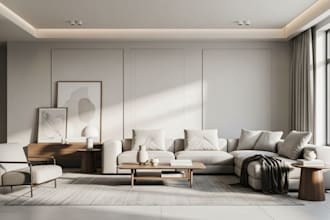 design modern kitchen interior, living room, bedroom cabinetry 3d modeling