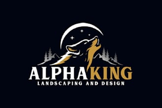 create awesome and gorgeous wolf logo design
