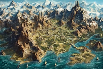 draw your fantasy novel or dnd map