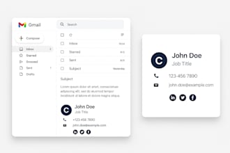 create a responsive HTML email signature tested for gmail, outlook and mobile