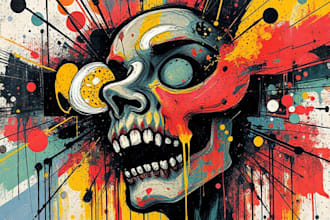 do illustration expresionism art, graffity, abstract art