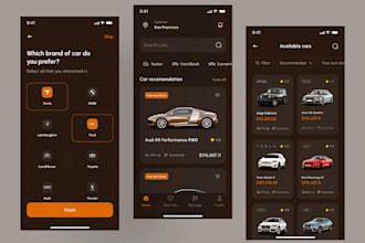 develop car marketplace, car rental, car auction, car listing website or app