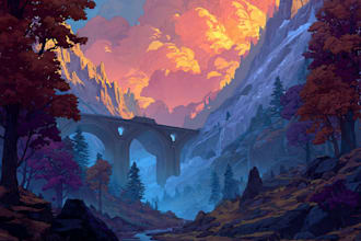 design stunning fantasy landscape