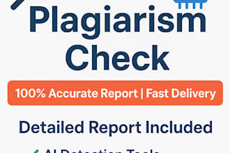 check for ai and plagiarism content urgently with report