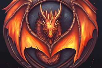 make a fantasy game logo