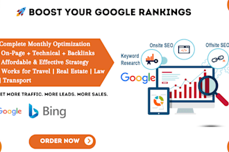 provide affordable monthly SEO strategy for google ranking