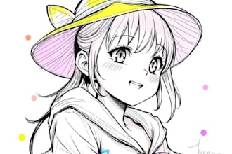 sketch you color anime sketch art
