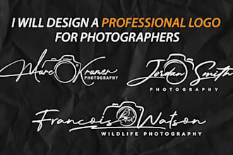 design a modern logo for photographers