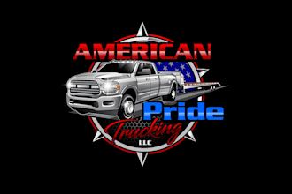 create attractive and imagination trucking logo design