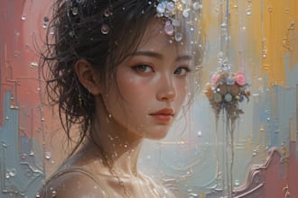create oil painting, digital oil painting