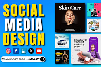 design creative social media posts, facebook ads design, social media templates
